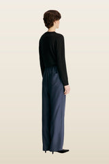 ALERA LDS PANT Silk twill trousers — model back