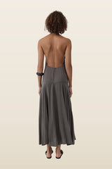 Apron Dress - Moss — model back