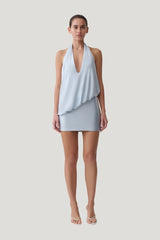 Arabel Draped Halter Mini Dress — carry 2