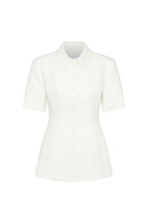 Ariella Button Up Short Sleeves Top — packshot