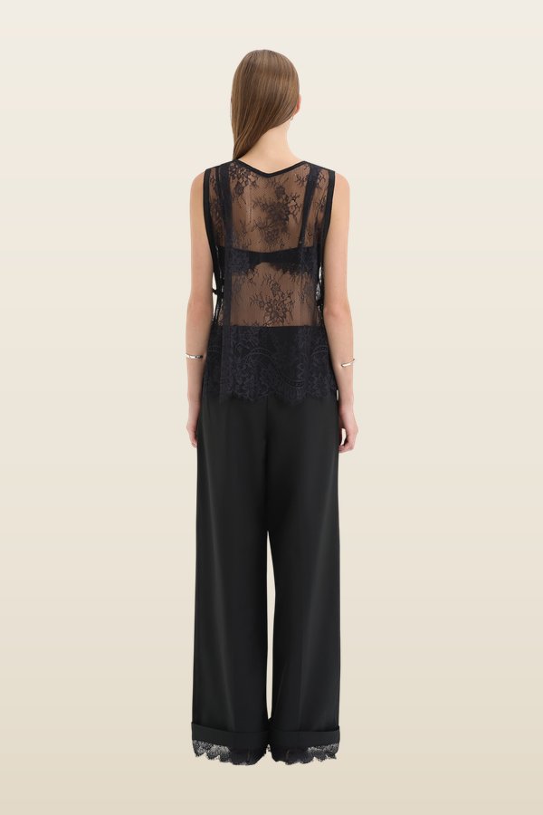 Axel Wide Leg Trouser — model back