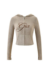Blare Studded Terry Hoodie — packshot