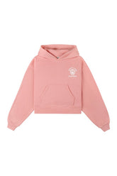 California Emblem Soft Cropped Hoodie - Carnation/White — packshot