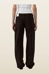 Canvas Carpenter Jeans - Bark — model back