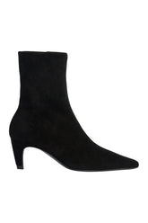 Cave Ankle Boot in Black Stretch Suede Leather — packshot