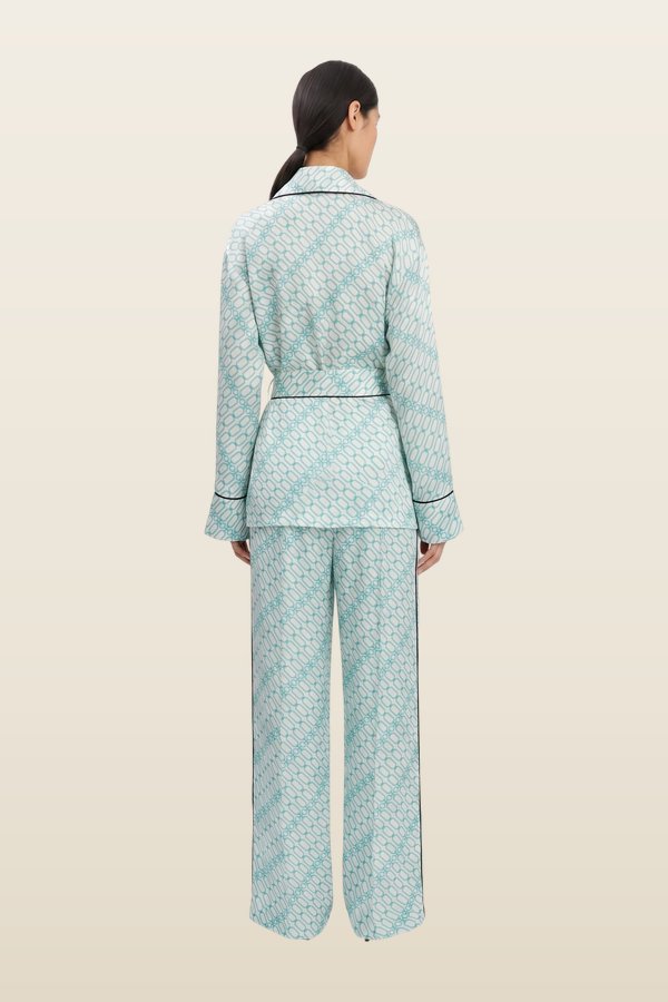 Cecilia Trouser In Portofino Print — model back