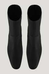 Celina Ankle Boot Black Leather — model side