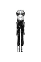 Rhinestoned Janice Jumpsuit Jet — packshot