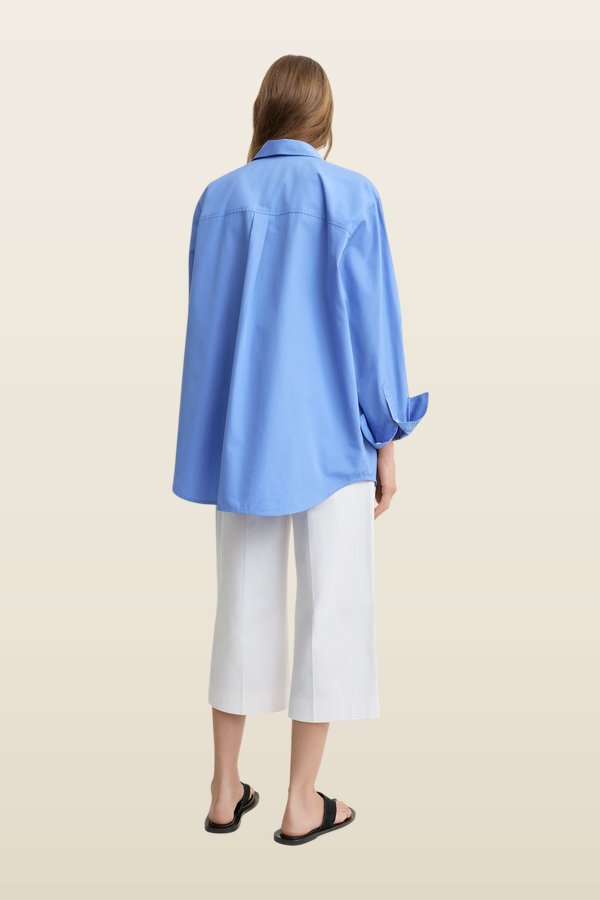 Cotton summer shirt cornflower — carry 4
