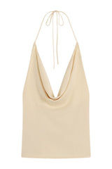 Cowl Halter Knit Top — packshot