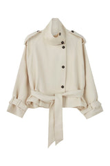 Cropped Funnel Neck Trench — packshot