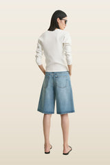 Denim board shorts true vintage — model back