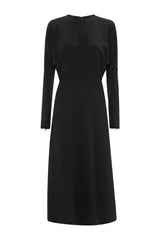 Dolman Midi Dress In Dark Grey Melange — packshot