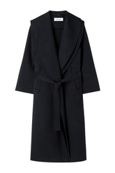 Signature double-faced scarf coat with belt — packshot