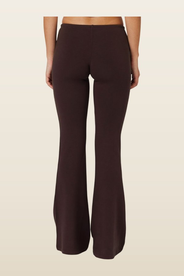 Drawstring Flare Pants — model back