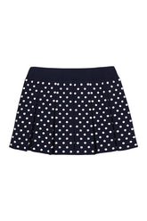 Ermine Skirt In Navy White Polka Dot — packshot