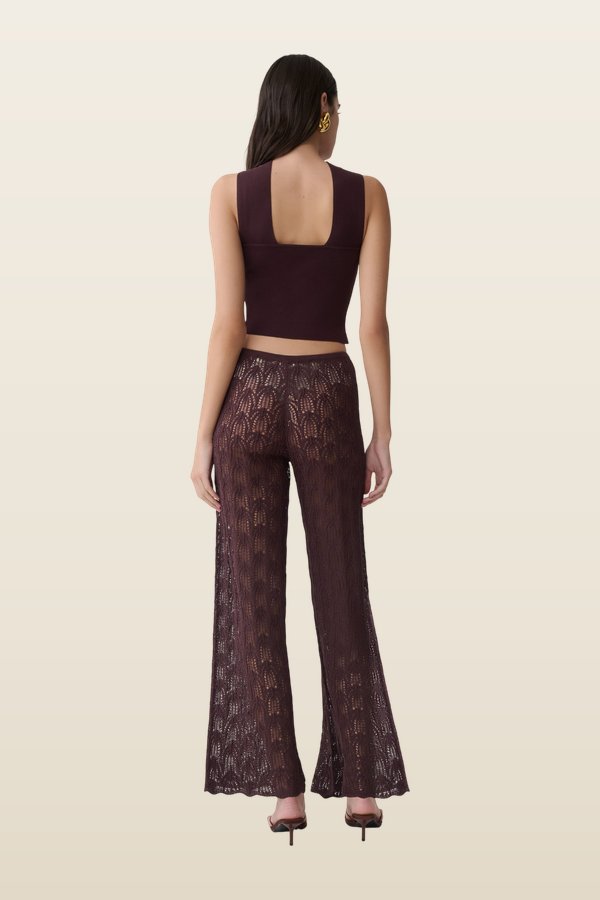 Glinda Crochet Pants — model back