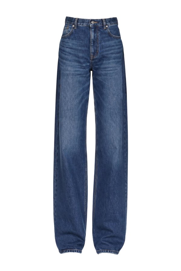 High Waist Jean In Mid Blue Wash — packshot