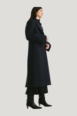 Izmir Long Coat — model side