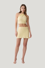 Juliana Cupro Halter Sleeveless Top — carry 2