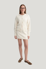 Kai Cardigan, shell — model front