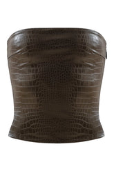 Killa bandeau in Brown Croc — packshot