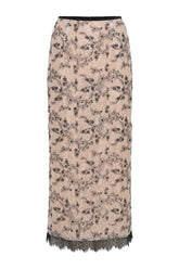 Kimberly Lace Pencil Midi Skirt - Nude Lace — packshot