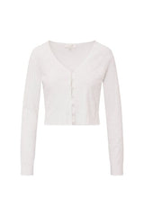 Laken Cotton Pointelle Cardigan — packshot