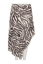 Lana Chiffon Midi Skirt - Abstract Zebra Print — packshot
