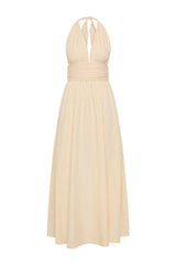 Lido Maxi Dress Butter Textured Gingham — packshot