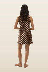 Lydie Mini Dress Cioccolato Dot — carry 4