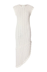 MALENA Ruffled crochet dress — packshot