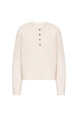 MALO Oversized henley sweater — packshot