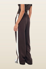 Man Down Trackpant In Coffee — model back