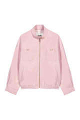 Linen blend bomber jacket — packshot