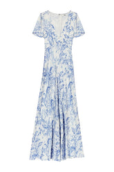 Flowing patterned maxi dress — packshot