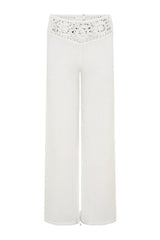 Miley Crochet Waistband Straight Leg Pant — packshot