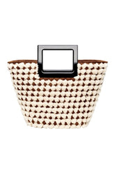 Mini Riviera In Ivory Woven Shearling — packshot
