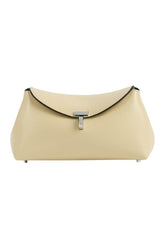 Mini T-lock leather clutch — packshot