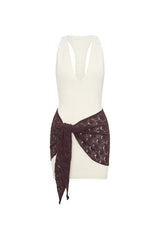 Mollie Mini Dress With Crochet Overlay — packshot