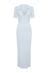 Nichelle Short Sleeve Collared Knit Midi Dress — packshot