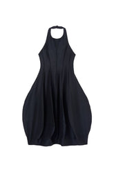 Open back tulip dress | night — packshot