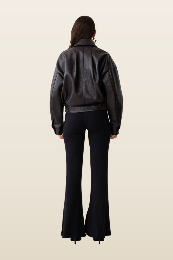 Paige Faux Leather Cropped Jacket — carry 4