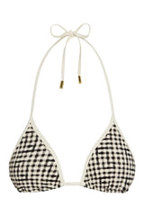 Palma Top Colorblock - Black Gingham — packshot