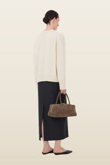 PIA Oversized cashmere sweater — model back