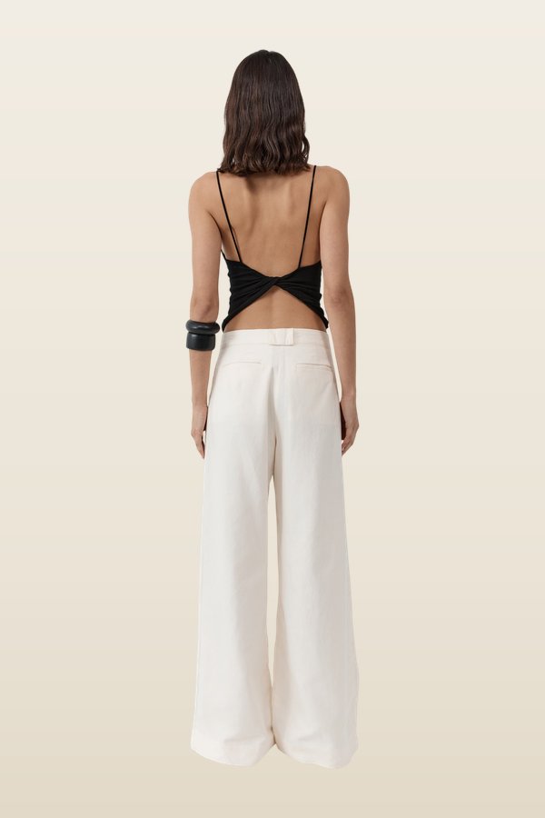 Pleat Loop Pants — model back