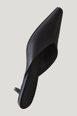 Pointed Mule Heel - Coffee — model front