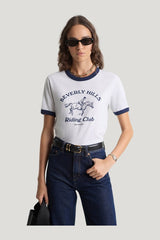 BH Riding Club Ringer Tee — model front