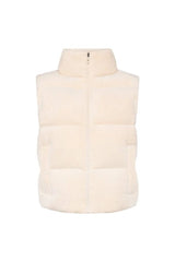 Ribbed Velour Puffer Vest — packshot