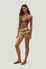 Rocio Short Valencia Stripe — model side